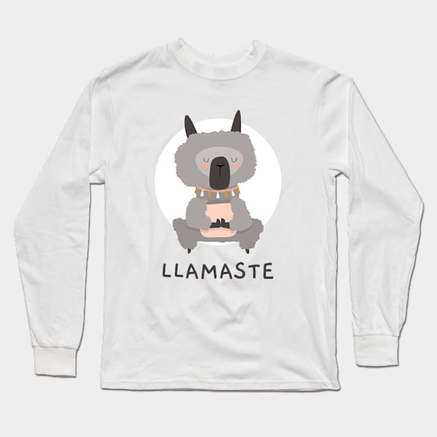 LLAMASTE Long Sleeve T-Shirt by comfydesigns